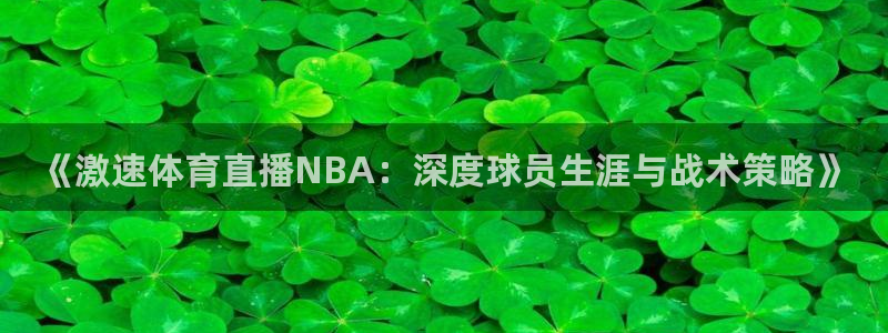 《激速体育直播NBA：深度球员生涯与战术策略》